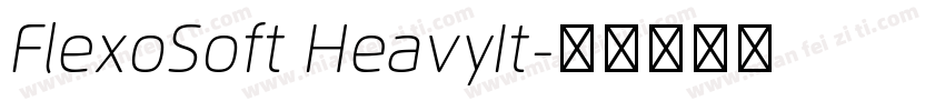 FlexoSoft HeavyIt字体转换